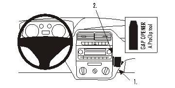 ProClip Monteringsbygel Fiat Punto Grande 06-13 ryhmässä Autohifi / Mikä sopii autooni / Fiat / Grande Punto @ BRL Electronics (240FIAPUN06PROC)