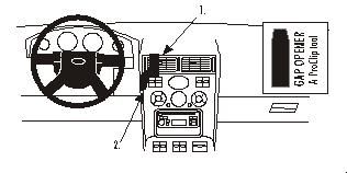 ProClip Monteringsbygel Ford Mondeo 01-07 ryhmässä Autohifi / Mikä sopii autooni / Ford / Mondeo / Mondeo 2001-2003 @ BRL Electronics (240FORDMON01PROC)