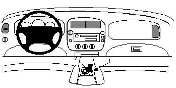 ProClip Monteringsbygel Ford Explorer 95-01 ryhmässä Autohifi / Mikä sopii autooni / Ford / Explorer / Explorer 1995-2001 @ BRL Electronics (240FOREXPL95PROC)