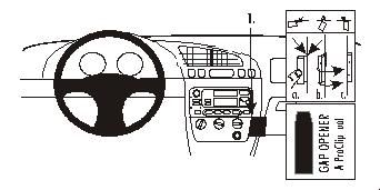 ProClip Monteringsbygel Ford Fiesta/Courier/Puma 96-02 ryhmässä Autohifi / Mikä sopii autooni / Ford / Puma / Puma 1997-2002 @ BRL Electronics (240FORFIE96PROC)
