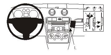 ProClip Monteringsbygel Ford Fusion 06-12 ryhmässä Autohifi / Mikä sopii autooni / Ford / Fusion / Fusion 2002-2008 @ BRL Electronics (240FORFUS06PROC)