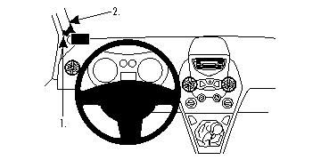 ProClip Monteringsbygel Ford Ka 09-15 ryhmässä Autohifi / Mikä sopii autooni / Ford / Ka / Ka 2008- @ BRL Electronics (240FORKA09PROC)