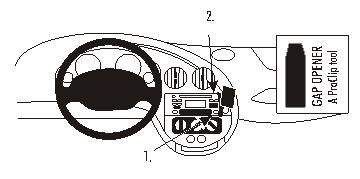 ProClip Monteringsbygel Ford Ka 97-08 ryhmässä Autohifi / Mikä sopii autooni / Ford / Ka / Ka 2000-2008 @ BRL Electronics (240FORKA97PROC)