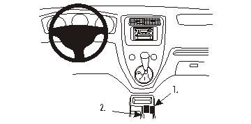 ProClip Monteringsbygel Honda Civic 3&5 Dörr 01-05 ryhmässä Autohifi / Mikä sopii autooni / Toyota / Prado  @ BRL Electronics (240HONCIV3501PROC)