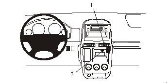ProClip Monteringsbygel Honda CR-V 02-06 ryhmässä Autohifi / Mikä sopii autooni / Toyota / Tundra @ BRL Electronics (240HONCRV02PROC)