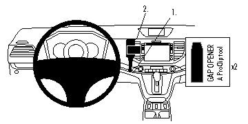 ProClip Monteringsbygel Honda CR-V 12-15 ryhmässä Autohifi / Mikä sopii autooni / Toyota / Tundra @ BRL Electronics (240HONCRV12PROC)
