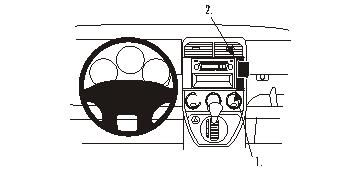 ProClip Monteringsbygel Honda Element 03-12 ryhmässä Autohifi / Mikä sopii autooni / Honda @ BRL Electronics (240HONELE03PROC)