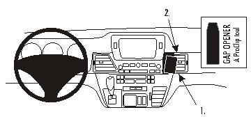 ProClip Monteringsbygel Honda FR-V 05-11 ryhmässä Autohifi / Mikä sopii autooni / Honda @ BRL Electronics (240HONFRV05PROC)