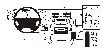 ProClip Monteringsbygel Hyundai Trajet 00-09 ryhmässä Autohifi / Mikä sopii autooni / Hyundai / Trajet / Trajet 1999-2007 @ BRL Electronics (240HYUTRA00PROC)