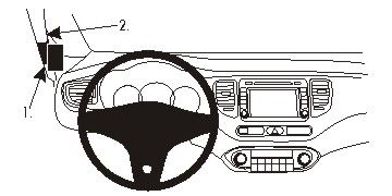 ProClip Monteringsbygel Kia Carens 14-15 ryhmässä Autohifi / Mikä sopii autooni / Kia / Carens / Carens 1998- @ BRL Electronics (240KIACAR14PROC)