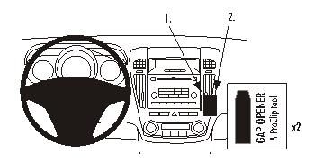ProClip Monteringsbygel Kia Ceed 07-09 ryhmässä Autohifi / Mikä sopii autooni / Kia / Ceed / Ceed 2006-2009 / Muut Ceed 2006-2009 @ BRL Electronics (240KIACEE07PROC)
