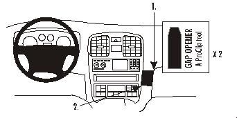 ProClip Monteringsbygel Kia Magentis 01-06 ryhmässä Autohifi / Mikä sopii autooni / Kia / Magentis / Magentis 2005- @ BRL Electronics (240KIAMAG01PROC)