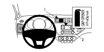 ProClip Monteringsbygel Kia Rio ryhmässä Autohifi / Mikä sopii autooni / Kia / Rio / Rio 2012-2017 @ BRL Electronics (240KIARIO12PROC)