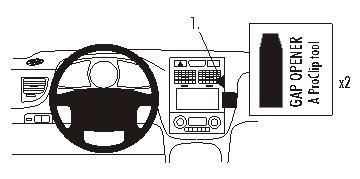 ProClip Monteringsbygel Kia Sportage 05-10 ryhmässä Autohifi / Mikä sopii autooni / Kia / Sportage / Sportage 2008-2010 @ BRL Electronics (240KIASPO05PROC)