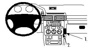ProClip Monteringsbygel Landrover Freelander 98-06 ryhmässä Autohifi / Mikä sopii autooni / Landrover @ BRL Electronics (240LANFRE98PROC)