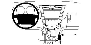 ProClip Monteringsbygel Lexus LS Serie 07-12 ryhmässä Autohifi / Mikä sopii autooni / Lexus @ BRL Electronics (240LEXLS07PROC)