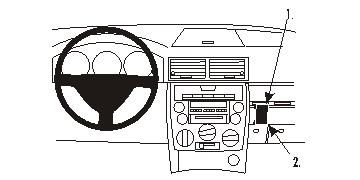 ProClip Monteringsbygel Mazda 2 03-07 ryhmässä Autohifi / Mikä sopii autooni / Mazda / Mazda 2 / Mazda 2 2001-2006 @ BRL Electronics (240MAZ203PROCLIP)
