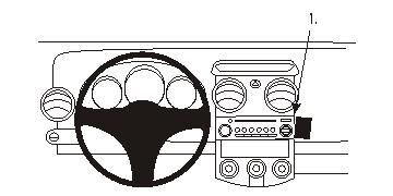 ProClip Monteringsbygel Mitsubishi Colt 05-08 ryhmässä Autohifi / Mikä sopii autooni / Mitsubishi @ BRL Electronics (240MITCOL05PROC)