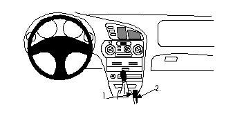 ProClip Monteringsbygel Mitsubishi Colt 96-04/Lancer 96-03 ryhmässä Autohifi / Mikä sopii autooni / Mitsubishi @ BRL Electronics (240MITCOL96PROC)