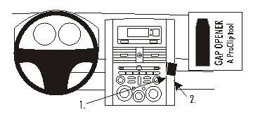 ProClip Monteringsbygel Mitsubishi Galant 04-12 ryhmässä Autohifi / Mikä sopii autooni / Mitsubishi @ BRL Electronics (240MITGAL04PROC)