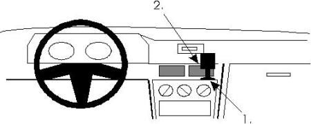 ProClip Monteringsbygel Mitsubishi Galant 88-92 ryhmässä Autohifi / Mikä sopii autooni / Mitsubishi @ BRL Electronics (240MITGAL88PROC)