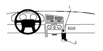 ProClip Monteringsbygel Mitsubishi Galant 93-97 ryhmässä Autohifi / Mikä sopii autooni / Mitsubishi @ BRL Electronics (240MITGAL93PROC)