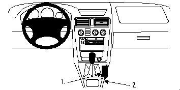 ProClip Monteringsbygel Mitsubishi Galant 97-03 ryhmässä Autohifi / Mikä sopii autooni / Mitsubishi @ BRL Electronics (240MITGAL97PROC)