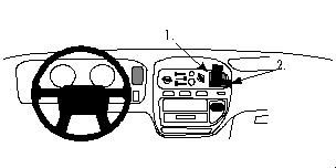 ProClip Monteringsbygel Mitsubishi L400, Space Gear 95-05 ryhmässä Autohifi / Mikä sopii autooni / Mitsubishi @ BRL Electronics (240MITL4095PROC)