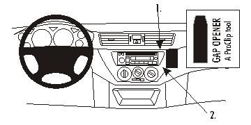 ProClip Monteringsbygel Mitsubishi Lancer 04-07 ryhmässä Autohifi / Mikä sopii autooni / Mitsubishi @ BRL Electronics (240MITLAN04PROC)