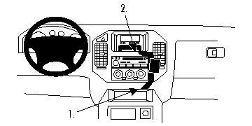 ProClip Monteringsbygel Mitsubishi Pajero 00-06 ryhmässä Autohifi / Mikä sopii autooni / Mitsubishi / Pajero @ BRL Electronics (240MITPAJ00PROC)