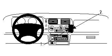 ProClip Monteringsbygel Mitsubishi Pajero Sport 99-06 ryhmässä Autohifi / Mikä sopii autooni / Mitsubishi @ BRL Electronics (240MITPAJS99PROC)