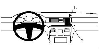 ProClip Monteringsbygel Mitsubishi Sigma 91-96 ryhmässä Autohifi / Mikä sopii autooni / Mitsubishi @ BRL Electronics (240MITSIG91PROC)