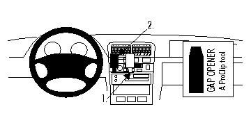 ProClip Monteringsbygel Nissan Maxima 95-99 ryhmässä Autohifi / Mikä sopii autooni / Nissan / Maxima @ BRL Electronics (240NISMAX95PROC)