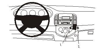 ProClip Monteringsbygel Nissan Micra 03-10 ryhmässä Autohifi / Mikä sopii autooni / Nissan / Micra / Micra K12 2003-2010 @ BRL Electronics (240NISMIC03PROC)