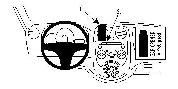 ProClip Monteringsbygel Nissan Micra 11-14 ryhmässä Autohifi / Mikä sopii autooni / Nissan / Micra / Micra K13 2010-2017 @ BRL Electronics (240NISMIC11PROC)