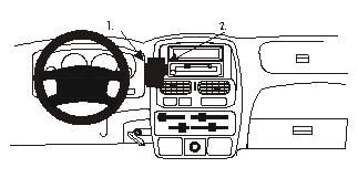 ProClip Monteringsbygel Nissan Navara 00-05 ryhmässä Autohifi / Mikä sopii autooni / Nissan / Navara @ BRL Electronics (240NISNAV00PROC)