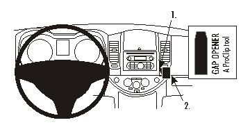 ProClip Monteringsbygel Nissan Note 06-12 ryhmässä Autohifi / Mikä sopii autooni / Nissan / Note @ BRL Electronics (240NISNOT06PROC)