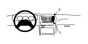 ProClip Monteringsbygel Nissan Terrano 94-97 ryhmässä Autohifi / Mikä sopii autooni / Nissan / Terrano @ BRL Electronics (240NISTER94PROC)