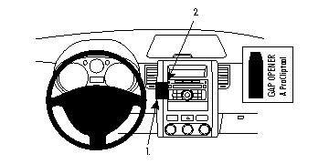 ProClip Monteringsbygel Nissan X-Trail 08-13, Vinklad ryhmässä Autohifi / Mikä sopii autooni / Nissan / X-trail @ BRL Electronics (240NISXTR08PROC)