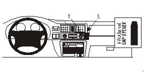 ProClip Monteringsbygel Opel Frontera 99-03/Honda Passport 98-02 ryhmässä Autohifi / Mikä sopii autooni / Opel / Frontera / Frontera 1998-2005 @ BRL Electronics (240OPEFRO99PROC)