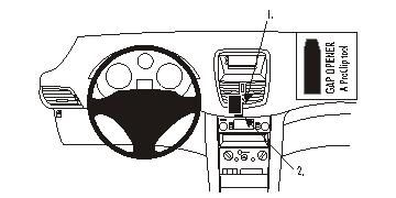 ProClip Monteringsbygel Peugeot 207 06-14 ryhmässä Autohifi / Mikä sopii autooni / Peugeot / Peugeot 207 / Peugeot 207 2006-2014 @ BRL Electronics (240PEU20706PROC)