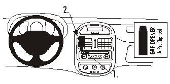 ProClip Monteringsbygel Renault Clio 99-01 ryhmässä Autohifi / Mikä sopii autooni / Renault / Clio / Clio 1997-2000 @ BRL Electronics (240RENCLI91PROC)