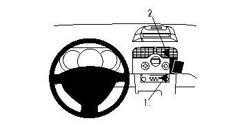 ProClip Monteringsbygel Renault Kangoo 08-13 ryhmässä Autohifi / Mikä sopii autooni / Renault / Kangoo @ BRL Electronics (240RENKAN08PROC)
