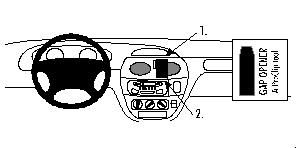 ProClip Monteringsbygel Renault Mégane 96-02/Scénic 96-03 ryhmässä Autohifi / Mikä sopii autooni / Renault / Scénic @ BRL Electronics (240RENMESC96PROC)