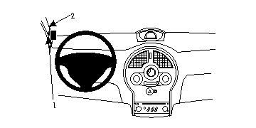 ProClip Monteringsbygel Renault Modus 05-13 ryhmässä Autohifi / Mikä sopii autooni / Renault / Modus @ BRL Electronics (240RENMOD05PROC)