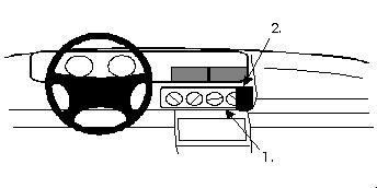 ProClip Monteringsbygel Renault Safrane 93-01 ryhmässä Autohifi / Mikä sopii autooni / Renault / Safrane @ BRL Electronics (240RENSAF93PROC)