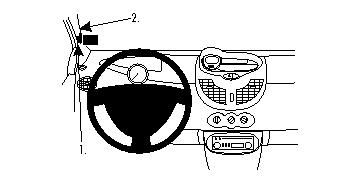 ProClip Monteringsbygel Renault Twingo 08-12 ryhmässä Autohifi / Mikä sopii autooni / Renault / Twingo @ BRL Electronics (240RENTWI08PROC)