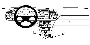 ProClip Monteringsbygel Saab 9-3 98-02 ryhmässä Autohifi / Mikä sopii autooni / SAAB / 9-3 / 9-3 OG 1998-2002 / Muut 9-3 OG 1998-2002 @ BRL Electronics (240SAAB938PROCLIP)