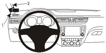 ProClip Monteringsbygel Skoda Octavia 13-15 ryhmässä Autohifi / Mikä sopii autooni / Skoda / Skoda Octavia / Skoda Octavia 2009-2012 @ BRL Electronics (240SKOOCT13PROC)