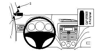 ProClip Monteringsbygel Subaru Forester/Subaru Impreza 08-12 ryhmässä Autohifi / Mikä sopii autooni / Subaru / Impreza @ BRL Electronics (240SUBFOR08PROC)